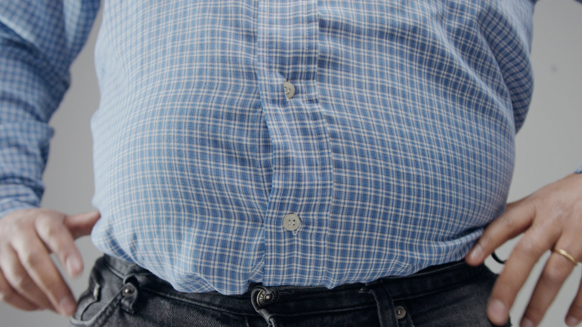 Overweight man